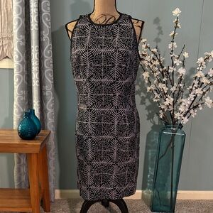 Steve Madden Silk Embroidered Sheath Dress
